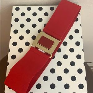 Red High Waist Belt